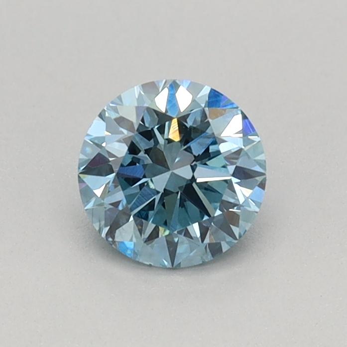 0.36 Ct. Fancy Vivid Blue Round Lab Grown Diamond