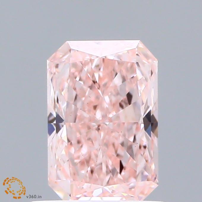 0.72 Ct. Fancy Vivid Pink Radiant Lab Grown Diamond
