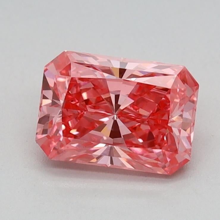 0.73 Ct. Fancy Vivid Pink Radiant Lab Grown Diamond