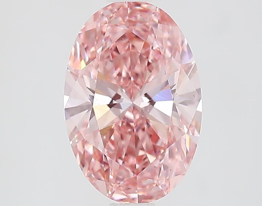1.53 Ct. Fancy Vivid Pink Oval Lab Grown Diamond