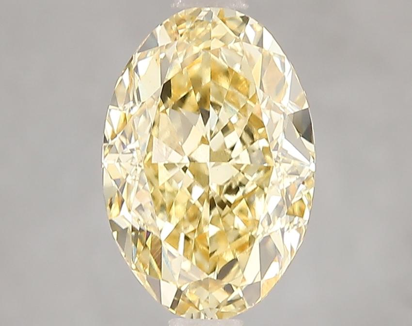 3.09 Ct. Fancy Intense Yellow Oval Lab Grown Diamond
