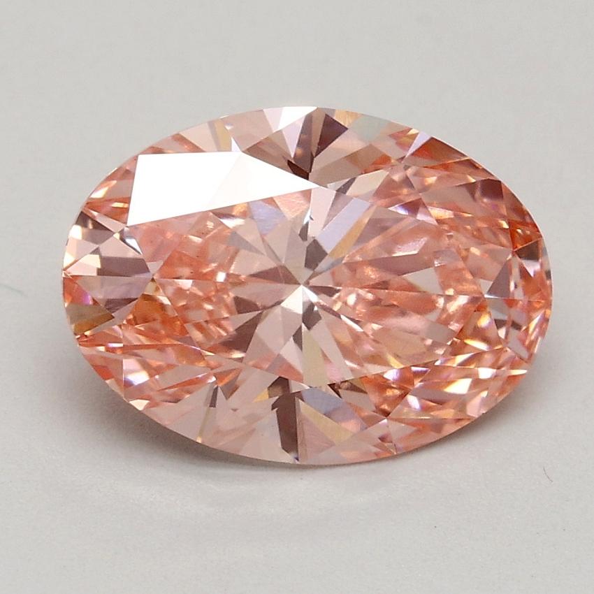 1.77 Ct. Fancy Intense Pink Oval Lab Grown Diamond