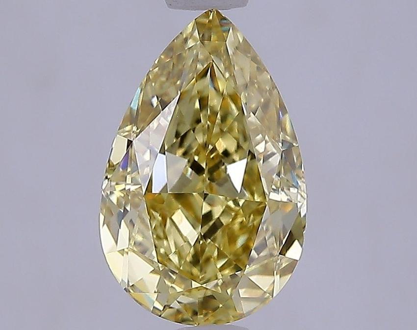 2.10 Ct. Fancy Intense  Yellow Pear Lab Grown Diamond