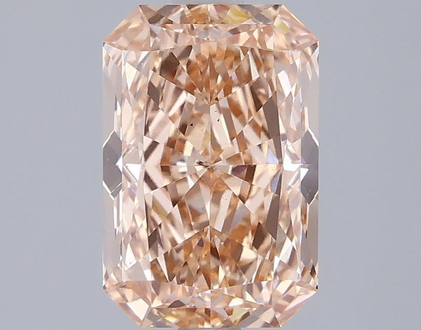 2.01 Ct. Fancy Intense Orange Pink Radiant Lab Grown Diamond