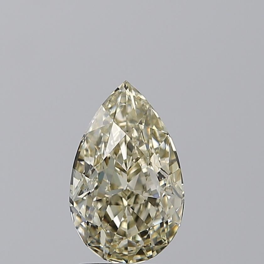 2.53 Ct. Fancy Light Brownish Greenish Yellow Pear Diamond