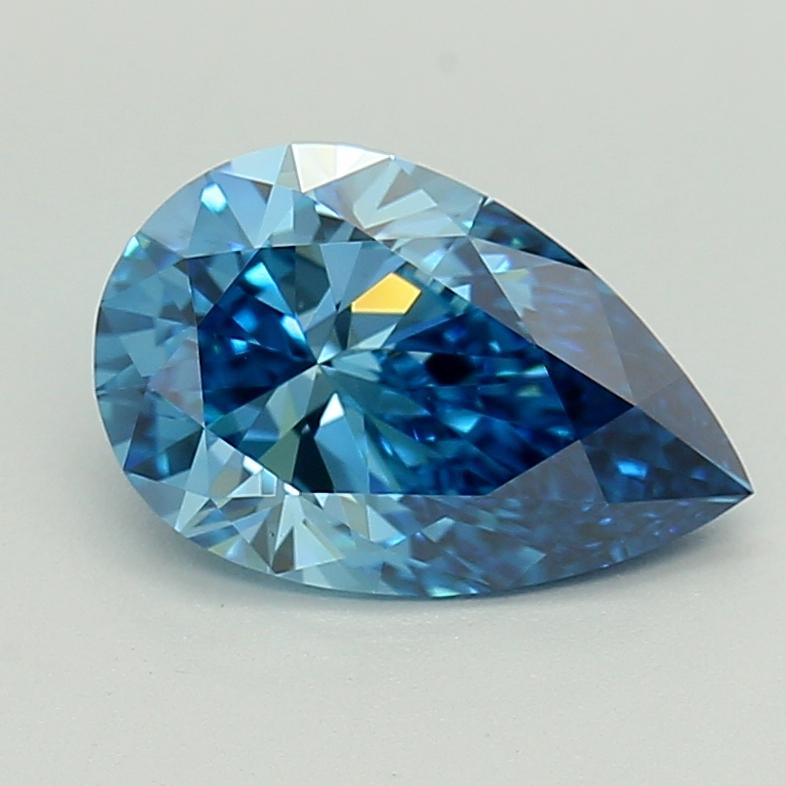 1.50 Ct. Fancy Vivid  Blue Pear Lab Grown Diamond