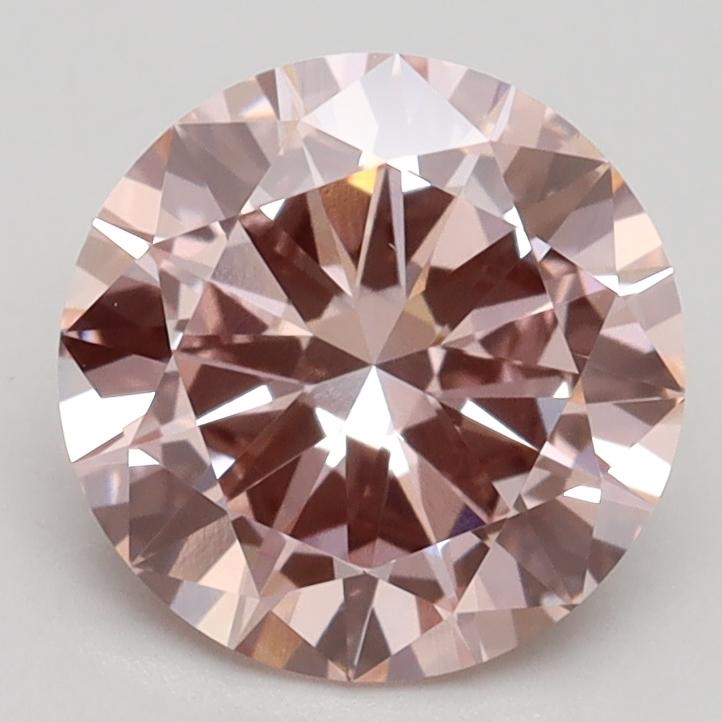2.00 Ct. Fancy Intense Pink Round Lab Grown Diamond