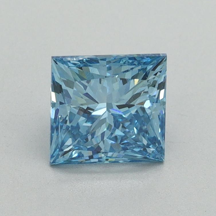 1.01 Ct. Fancy Vivid Blue Princess Lab Grown Diamond