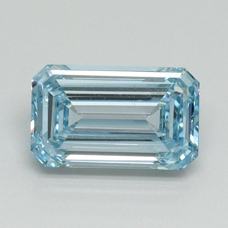 1.04 Ct. Fancy Intense Blue Emerald Lab Grown Diamond