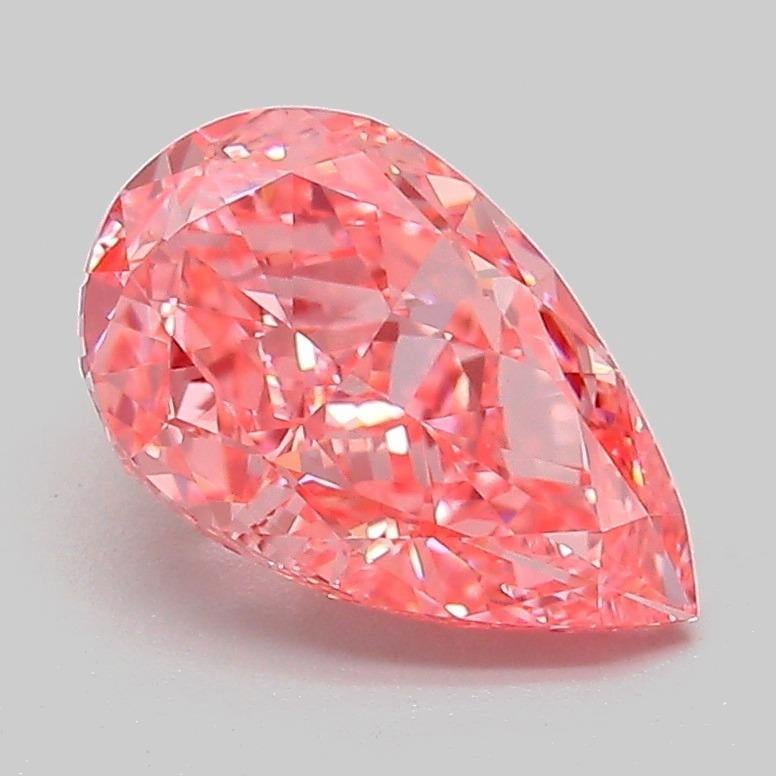 2.01 Ct. Fancy Vivid Pink Pear Lab Grown Diamond