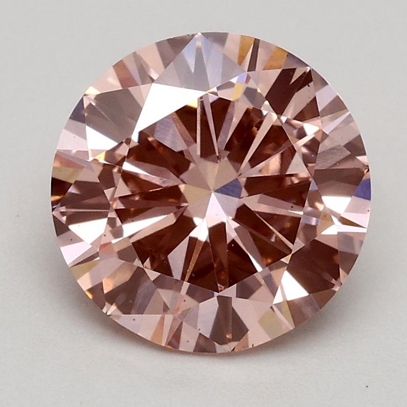 1.51 Ct. Fancy Intense Pink Round Lab Grown Diamond