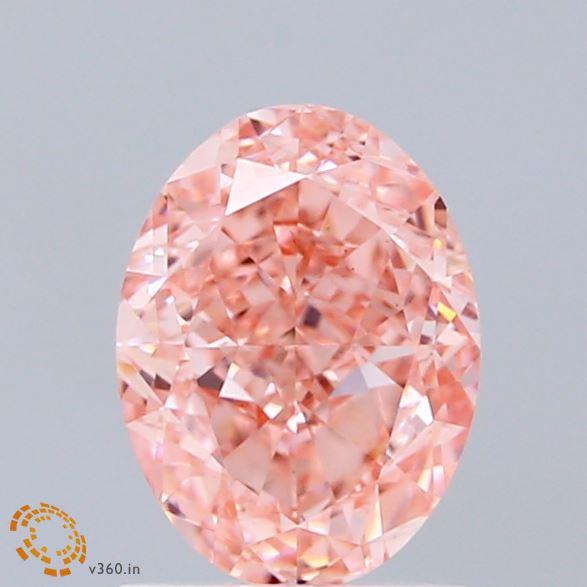 1.52 Ct. Fancy Pink Oval Lab Grown Diamond