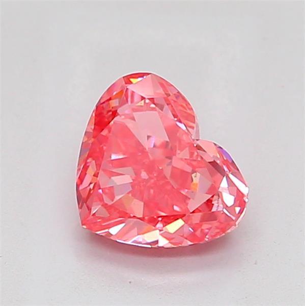 1.62 Ct. Fancy Vivid Pink Heart Lab Grown Diamond