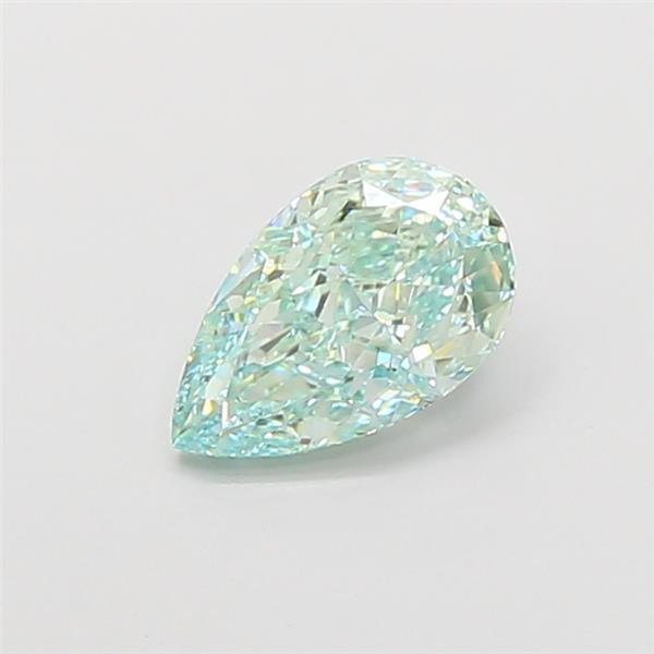 1.52 Ct. Fancy Vivid Green Pear Lab Grown Diamond