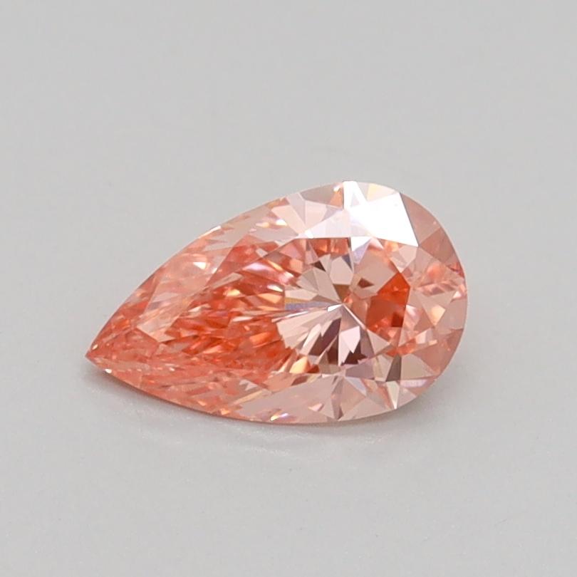 0.51 Ct. Fancy Intense Pink Pear Lab Grown Diamond