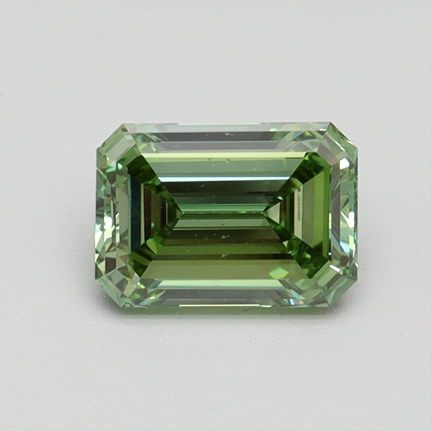 1.01 Ct. Fancy Intense Green Emerald Lab Grown Diamond