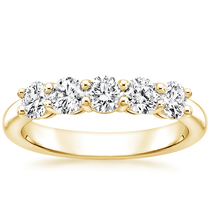 Round Five Stone Diamond Ring (1 ct. tw.) in 18K Yellow Gold