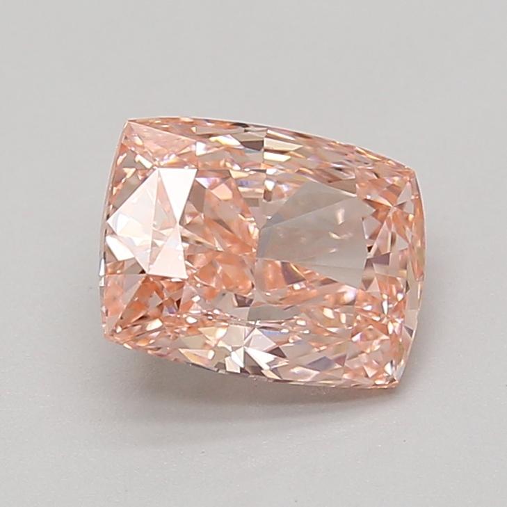 2.04 Ct. Fancy Vivid Pink Cushion Lab Grown Diamond