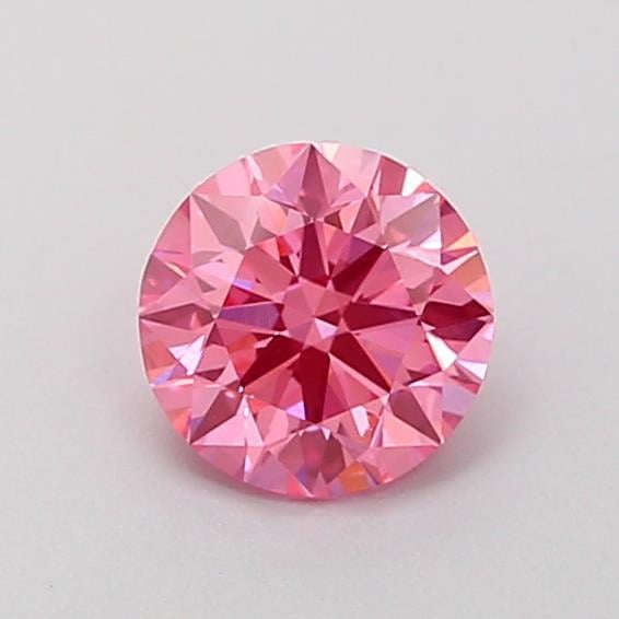 0.51 Ct. Fancy Vivid Pink Round Lab Grown Diamond