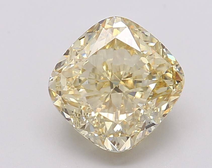 3.05 Ct. Fancy Intense Yellow Cushion Lab Grown Diamond