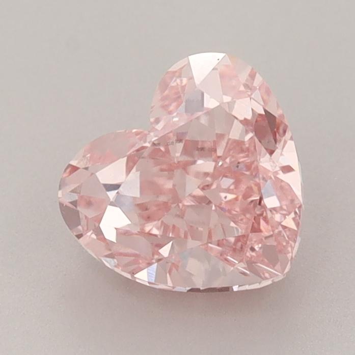 1.54 Ct. Fancy Vivid  Pink Heart Lab Grown Diamond