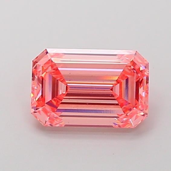 2.57 Ct. Fancy Vivid Pink Emerald Lab Grown Diamond