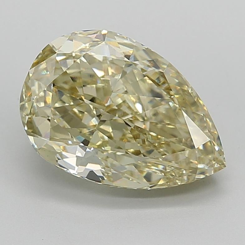 5.02 Ct. Fancy Light  Yellow Pear Lab Grown Diamond