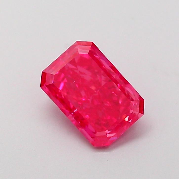 1.06 Ct. Fancy Vivid  Pink Radiant Lab Grown Diamond