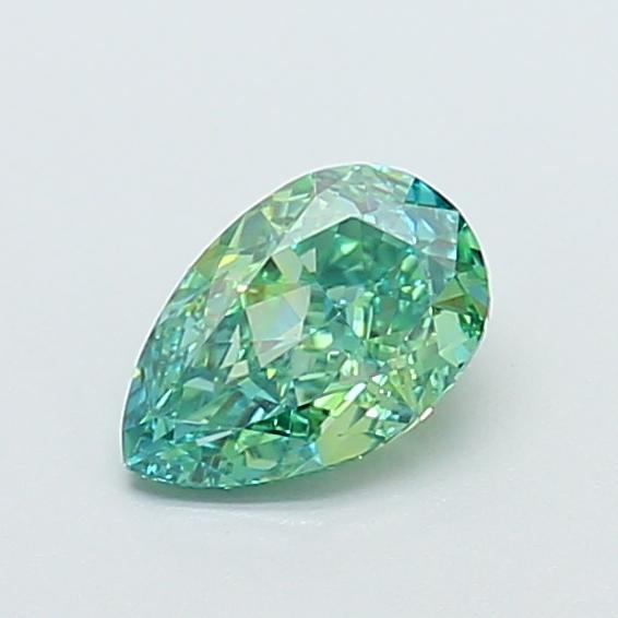 1.00 Ct. Fancy Vivid Green Pear Lab Grown Diamond