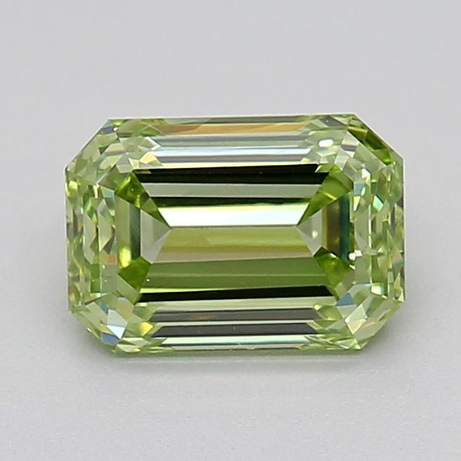 0.93 Ct. Fancy Vivid Green Emerald Lab Grown Diamond