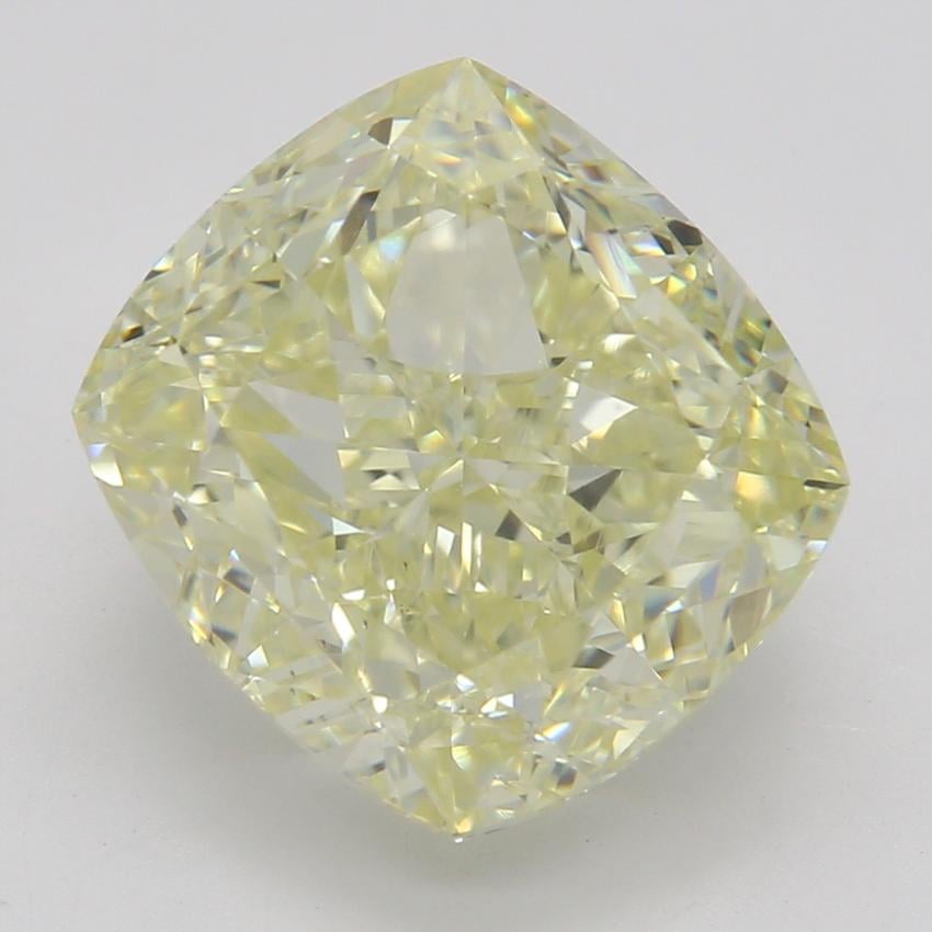 4.03 Ct. Fancy Light Yellow Cushion Diamond