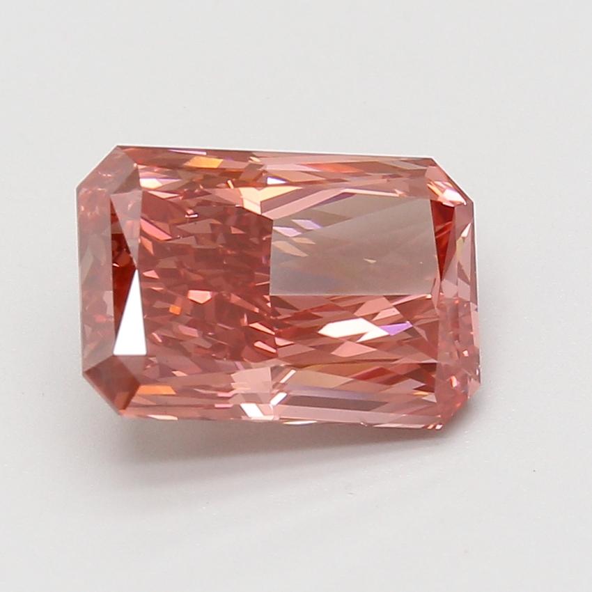4.02 Ct. Fancy Vivid Pink Radiant Lab Grown Diamond