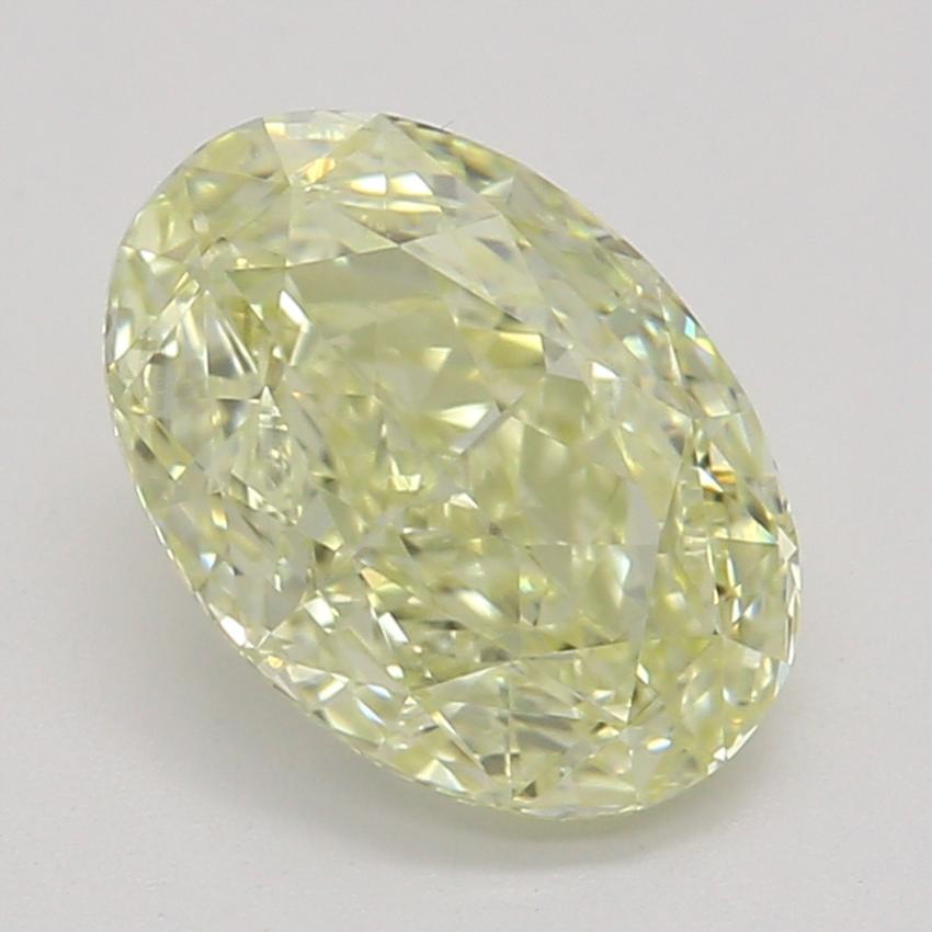 1.00 Ct. Fancy Light Yellow Oval Diamond