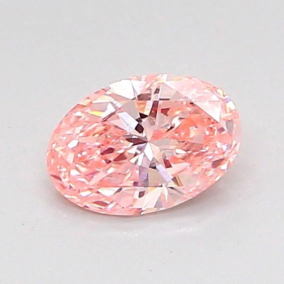 0.55 Ct. Fancy Intense Pink Oval Lab Grown Diamond