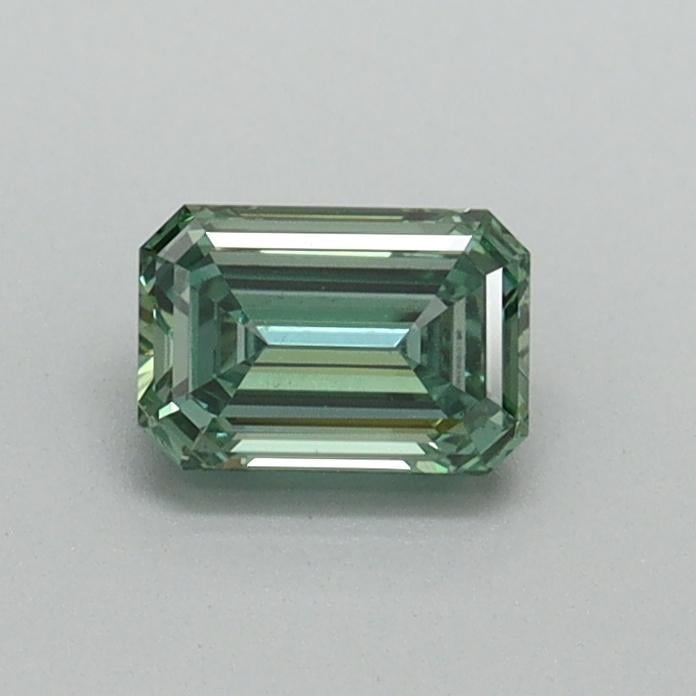 0.41 Ct. Fancy Vivid Pacific Green Emerald Lab Grown Diamond
