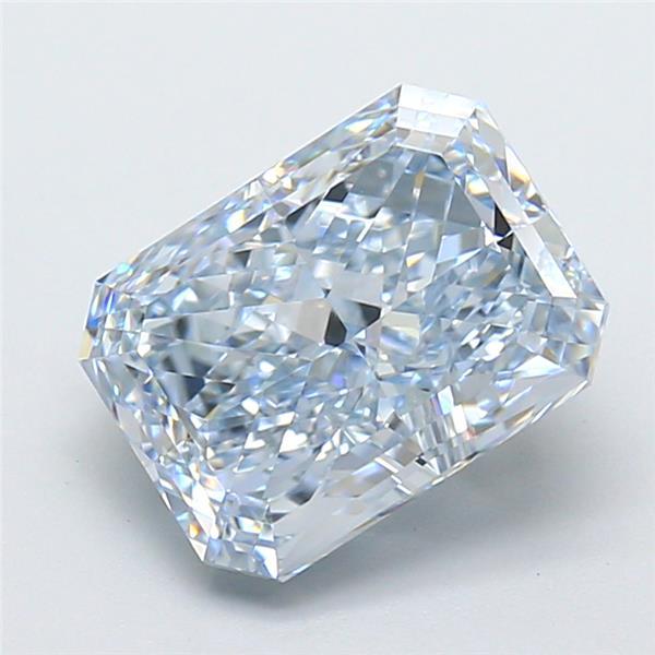 3.58 Ct. Fancy  Blue Radiant Lab Grown Diamond