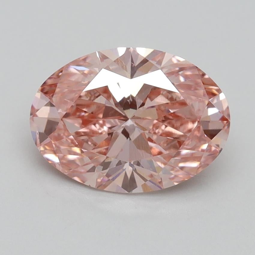 2.08 Ct. Fancy Vivid Pink Oval Lab Grown Diamond