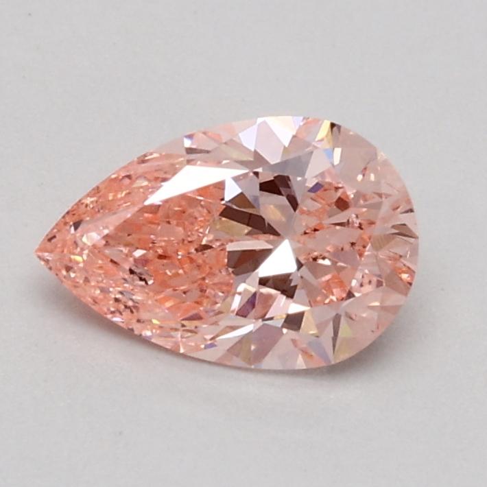 0.52 Ct. Fancy Intense Pink Pear Lab Grown Diamond