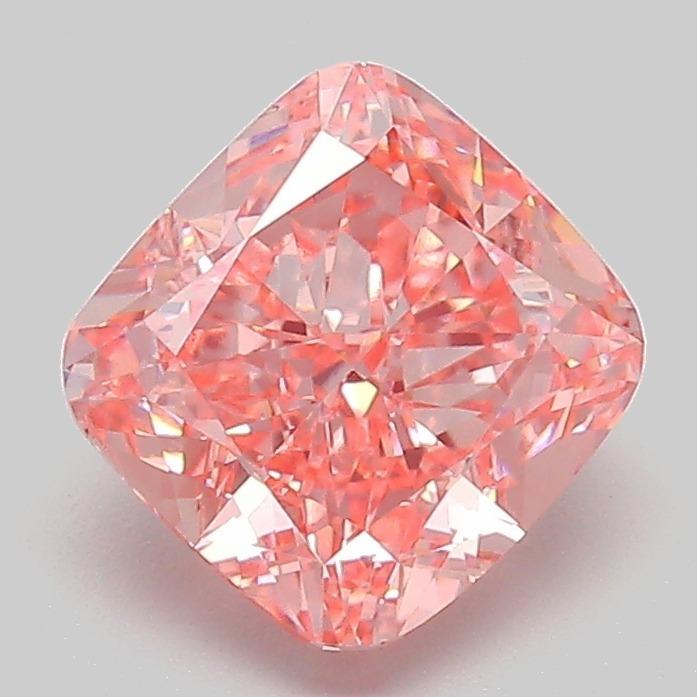 2.05 Ct. Fancy Vivid  Pink Cushion Lab Grown Diamond