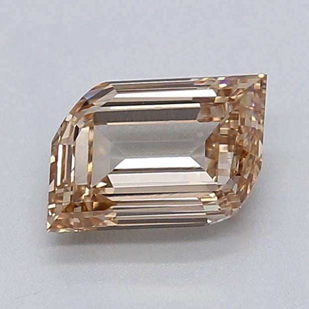 1.08 Ct. Very Light  Brown Emerald Lab Grown Diamond