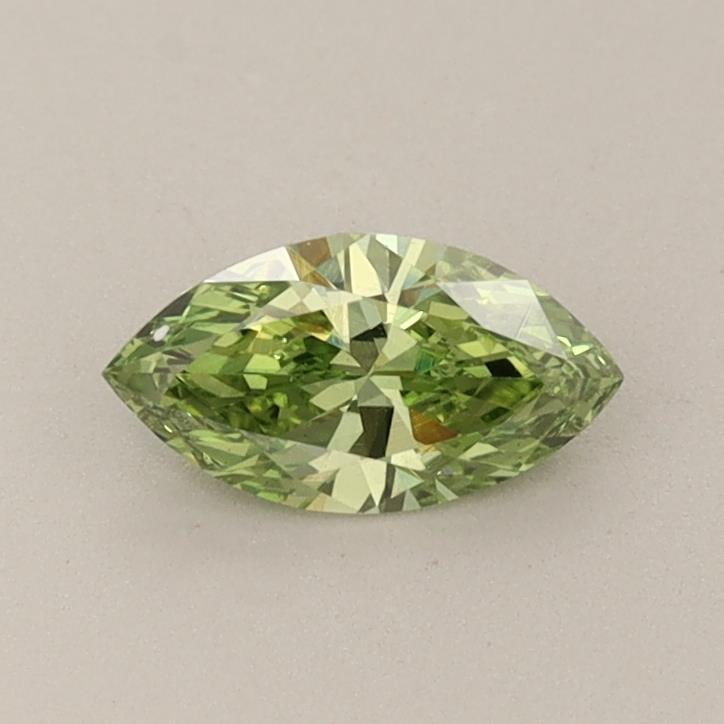 0.40 Ct. Fancy Vivid Green Marquise Lab Grown Diamond