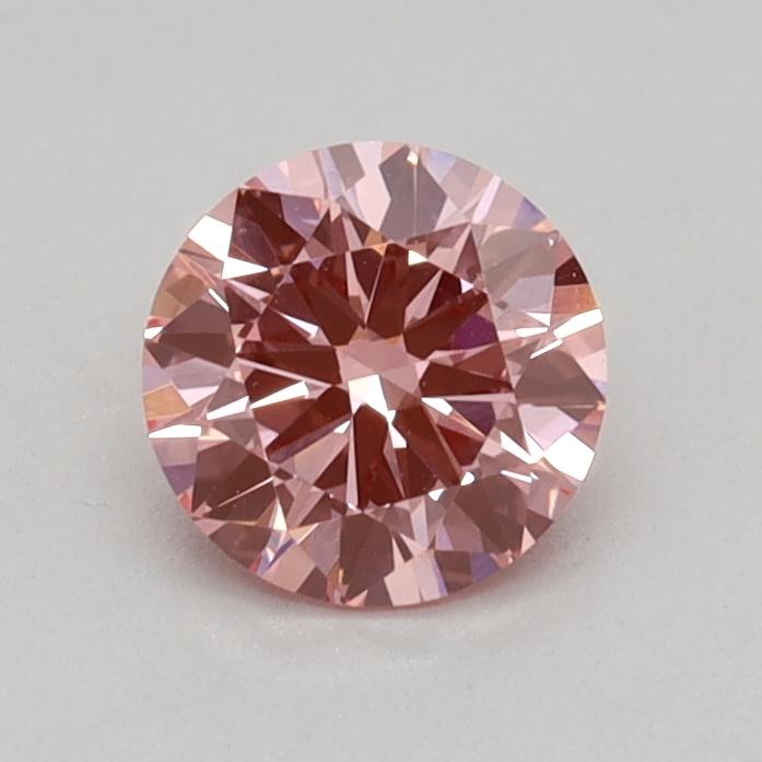 0.34 Ct. Fancy Vivid Pink Round Lab Grown Diamond