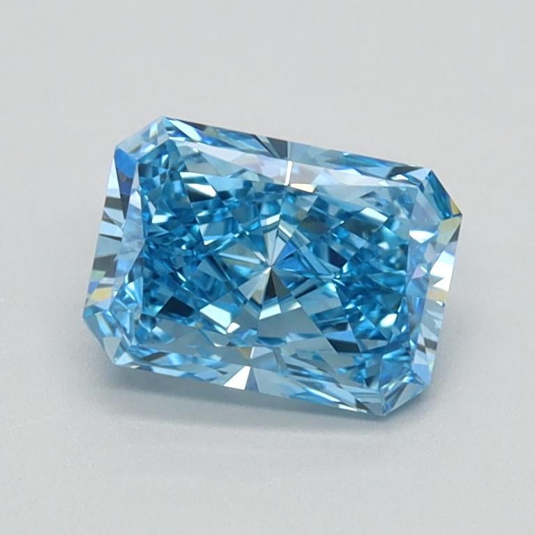 0.82 Ct. Fancy Vivid Blue Radiant Lab Grown Diamond