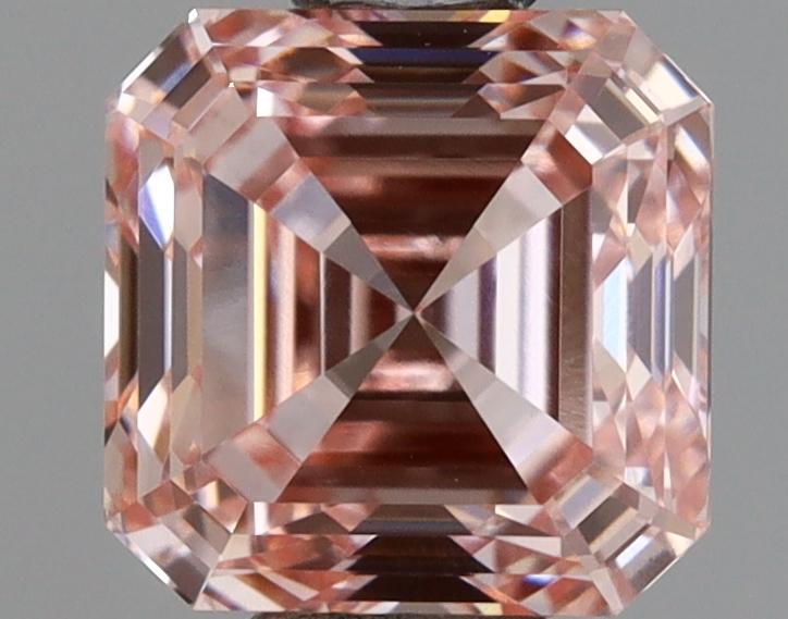 1.03 Ct. Fancy Intense Pink Asscher Lab Grown Diamond