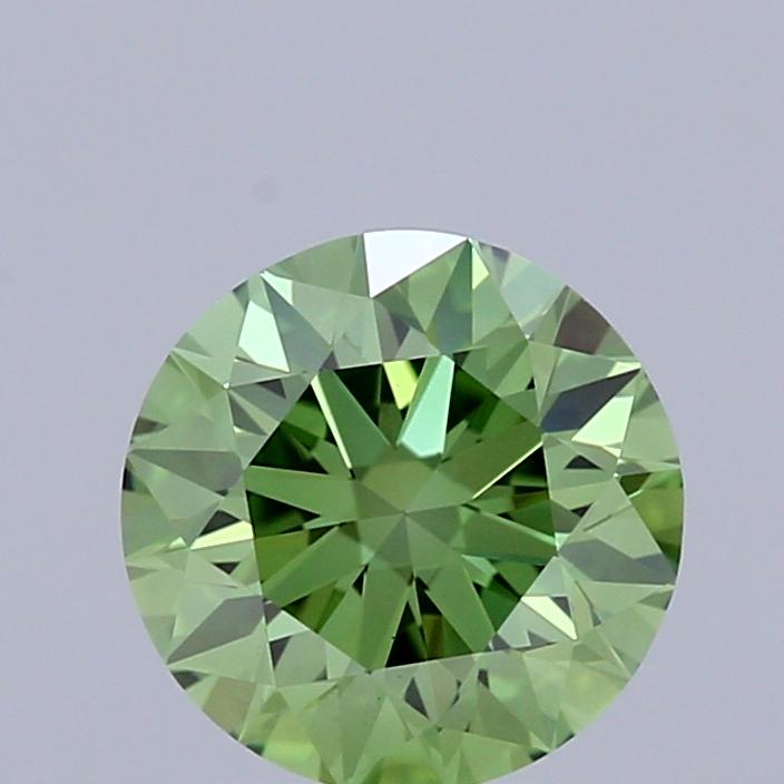 1.02 Ct. Fancy Vivid Green Round Lab Grown Diamond