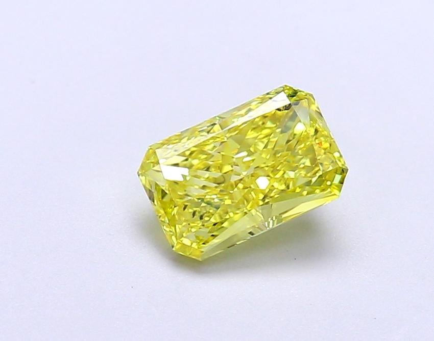 1.03 Ct. Fancy Vivid Yellow Radiant Lab Grown Diamond