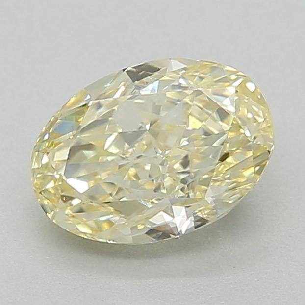 1.05 Ct. Fancy Light  Yellow Oval Lab Grown Diamond