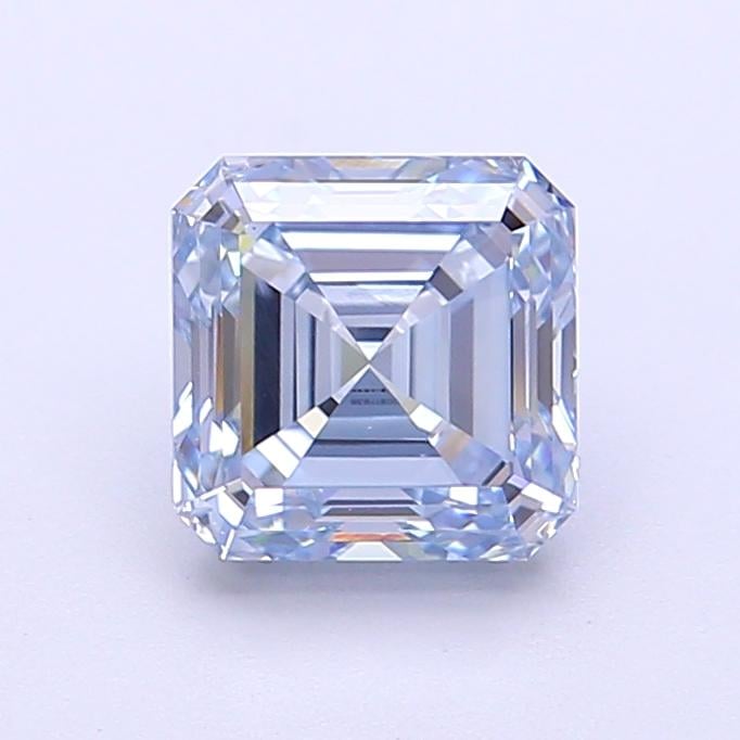 1.63 Ct. Fancy Light Blue Asscher Lab Grown Diamond