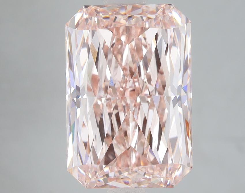 6.05 Ct. Fancy Intense Pink Radiant Lab Grown Diamond