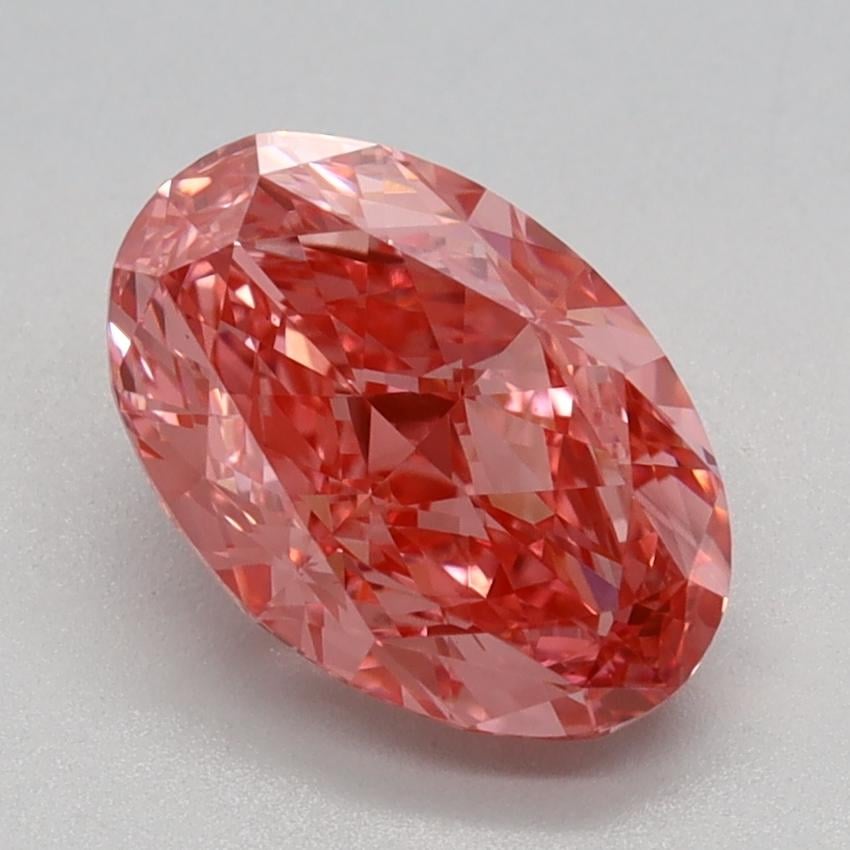 1.60 Ct. Fancy Vivid Pink Oval Lab Grown Diamond